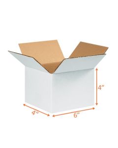White Shipping Box - 6 x 4 x 4"