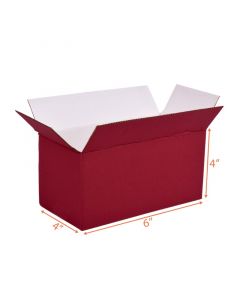 red cardboard box
