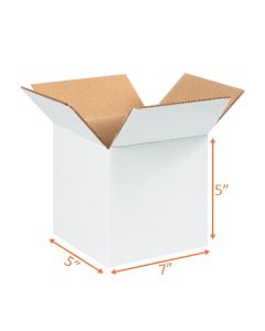 White Shipping Box - 7 x 5 x 5"