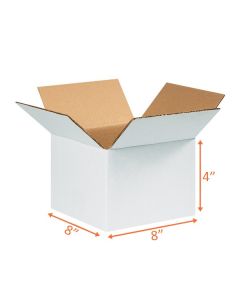 White Shipping Box - 8 x 8 x 4"