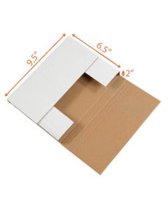 White Easy Fold Mailer - 9 ½ x 6 ½ x 2"