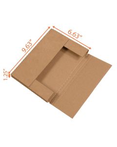 Easy Fold Mailer (Kraft) - 9 ⅝ x 6 ⅝ x 1 ¼"