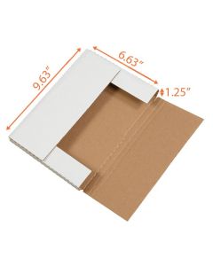 Easy Fold Mailer (White Top) - 9 ⅝ x 6 ⅝ x 1 ¼"