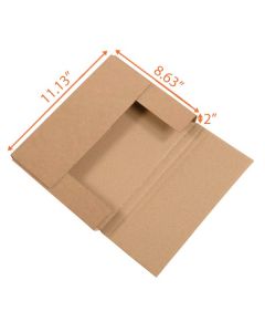 Easy Fold Mailer (Kraft) - 11 ⅛ x 8 ⅝ x 2"