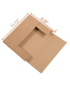 Easy Fold Mailer (Kraft) - 11 ⅛ x 8 ⅜ x 4"