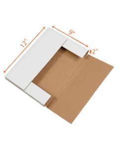 White Easy Fold Mailer - 12 x 9 x 3"