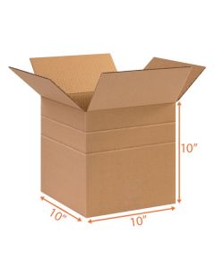 Multi Depth Box (Kraft) - 10 x 10 x 10"