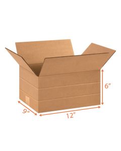 Multi Depth Box (Kraft) - 12 x 9 x 6"
