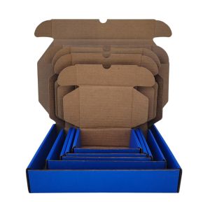 blue mailer box