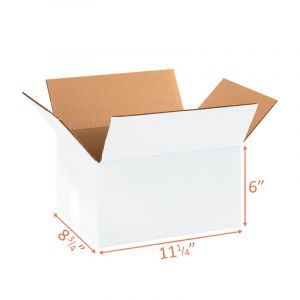 white shipping boxes