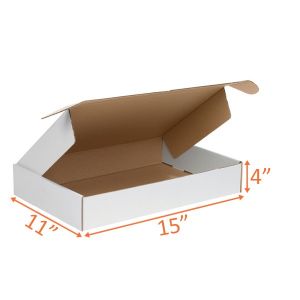 White Mailer Box - 15 x 11 x 4
