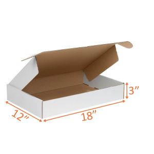 White Mailer Box - 18 x 12 x 3