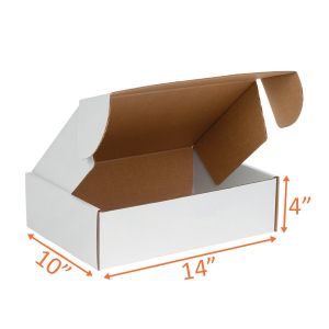 White Mailer Box - 14 x 10 x 4