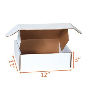 White Mailer Box - 12 x 11 x 3