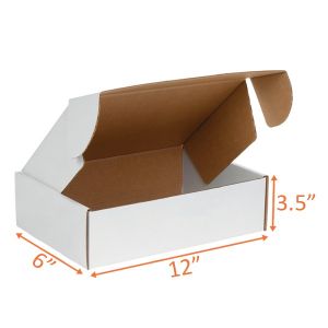 White Mailer Box - 12 x 6 x 3 ½