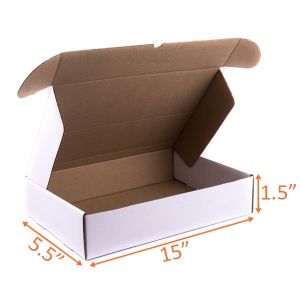 White Mailer Box - 15 x 5 ½ x 1 ½