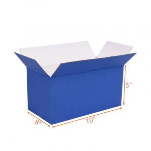 blue cardboard box
