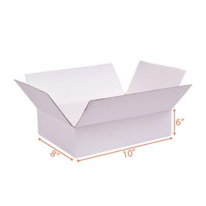 all white cardboard box