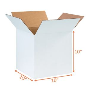 White Shipping Box - 10 x 10 x 10