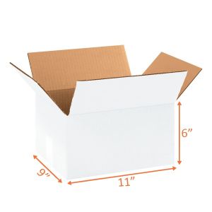 White Shipping Box - 11 x 9 x 6