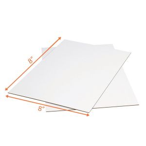 White Top Corrugated Sheet - 8 x 8