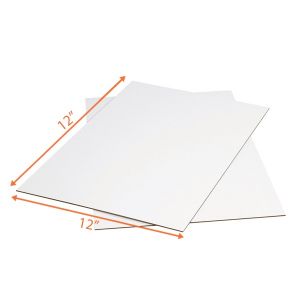 White Top Corrugated Sheet - 12 x 12