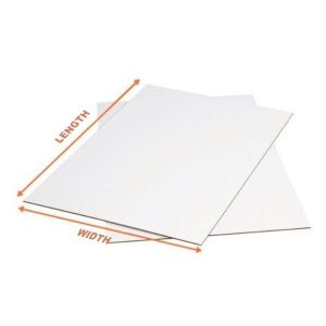White Top Corrugated Sheet - 6 x 9