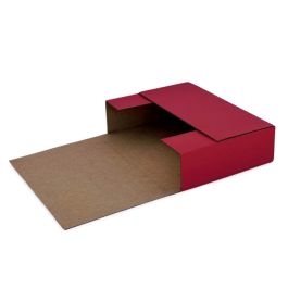 Red Easy Fold Mailer (Kraft Inside) - 7 Â½ x 5 Â½ x 2"
