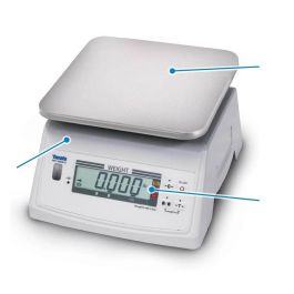 Digital Washdown Portion Control Scale for Retail, Restaurants, and Foodservice, 9"x 9"Platform, 4lbs Capacity