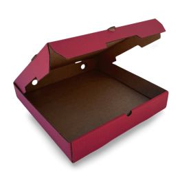 Red Pizza Box (Kraft Inside) - 10 x 10 x 2"