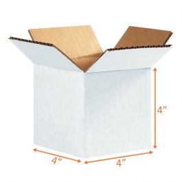 White Shipping Box - 4 x 4 x 4"