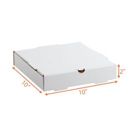 White Pizza Box - 10 x 10 x 2"