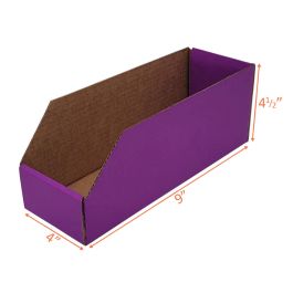 Purple Corrugated Bin 