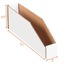 Corrugated Bin (White Top) - 2 x 12 x 4 ½"