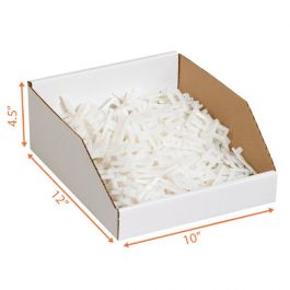 Corrugated Bin (White Top) - 10 x 12 x 4 ½"