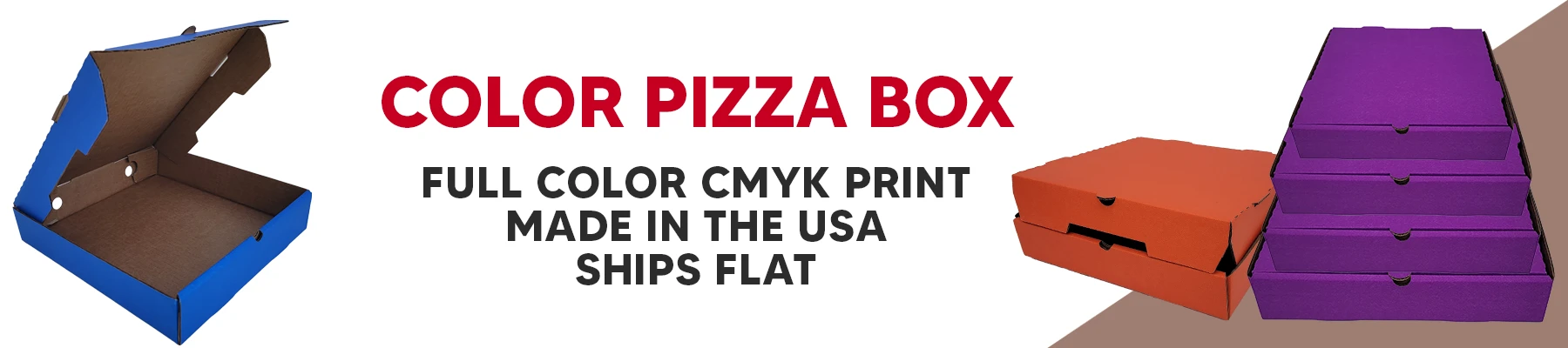 Color Pizza Boxes