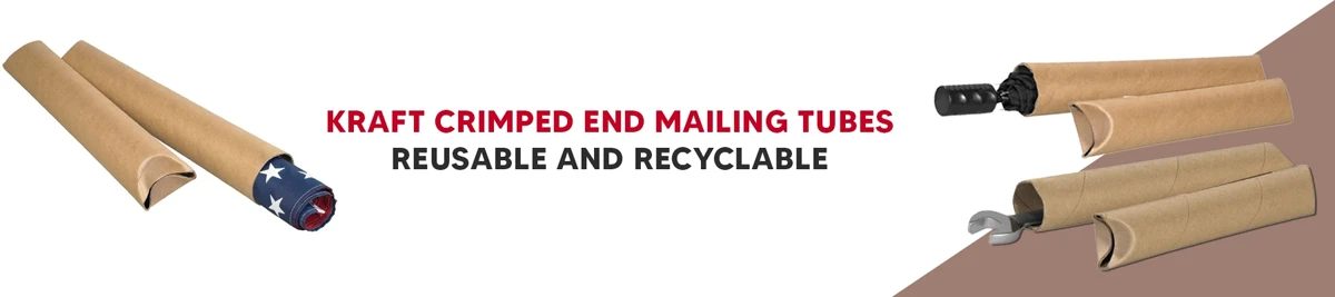 Kraft Crimped End Mailing Tubes