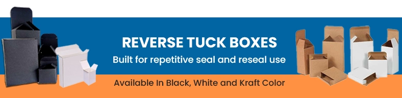 Reverse Tuck Corrugated Boxes