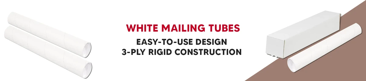 White Mailing Tubes