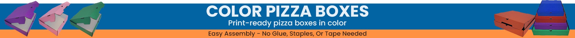 Color Pizza Boxes