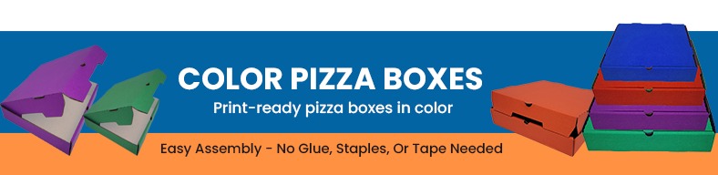 Color Pizza Boxes